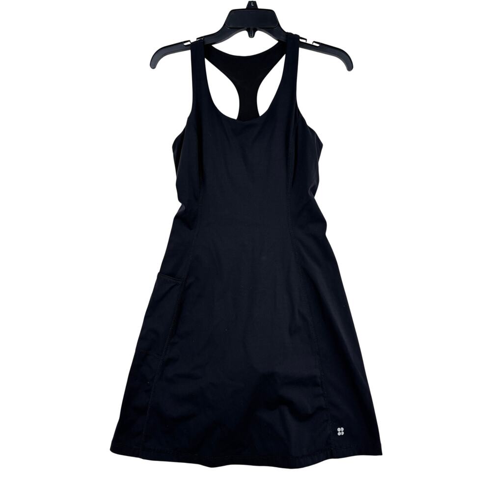 Sweaty Betty Power Workout Dress Approx Size XS Black Lined Built in Shorts